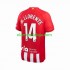 Camisola Atlético Madrid 2 Marcos Llorente 14 Homem Equipamento Primeiro 2023-2024 Manga Curta